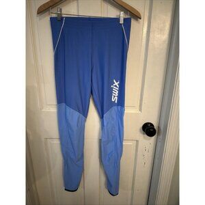 SWIX Womens Light Softshell Blue Ski Tight Size Small